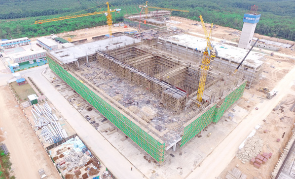 海南儋州市生活垃圾焚燒發(fā)電廠項(xiàng)目全面完成地面基礎(chǔ)工程